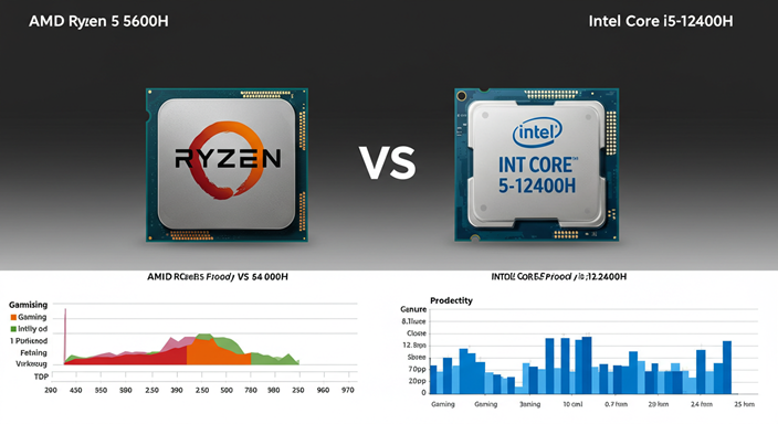 Performa AMD Ryzen 5 5600H vs Intel Core i5-12400H - Pict 2
